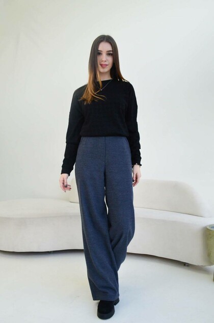 Костюм "Мадара жаккард- Сенді" чорно-сірий